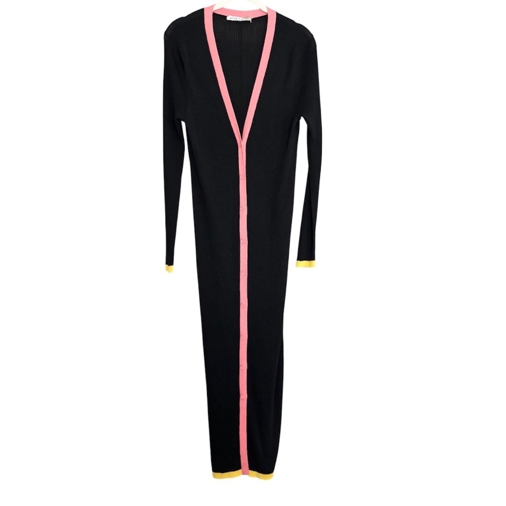 Alice + Olivia Aria Slim Long Cardigan - Picture 3 of 7